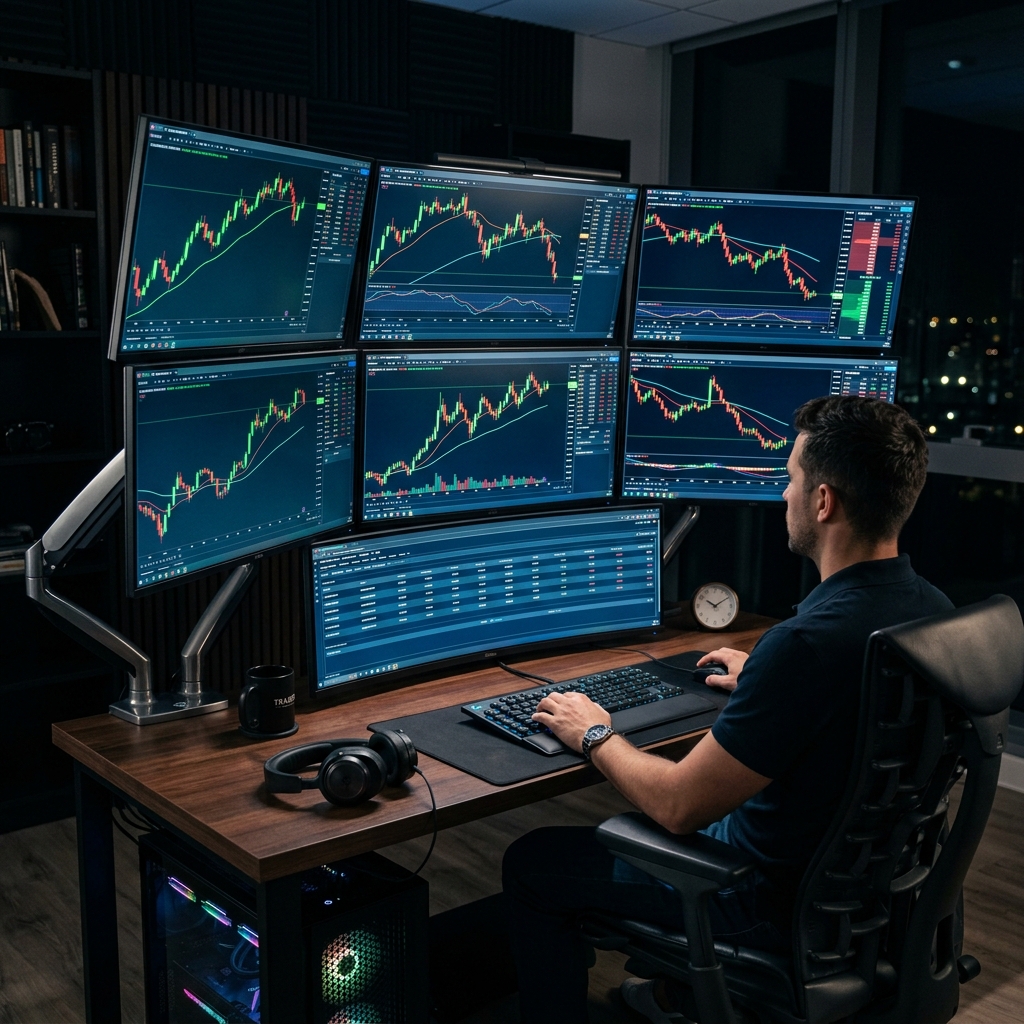 Professional Forex Trading Desk Setup